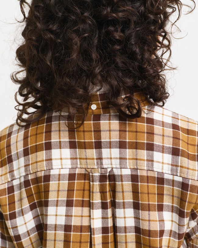 Relaxed Fit Checked Flannel Shirt