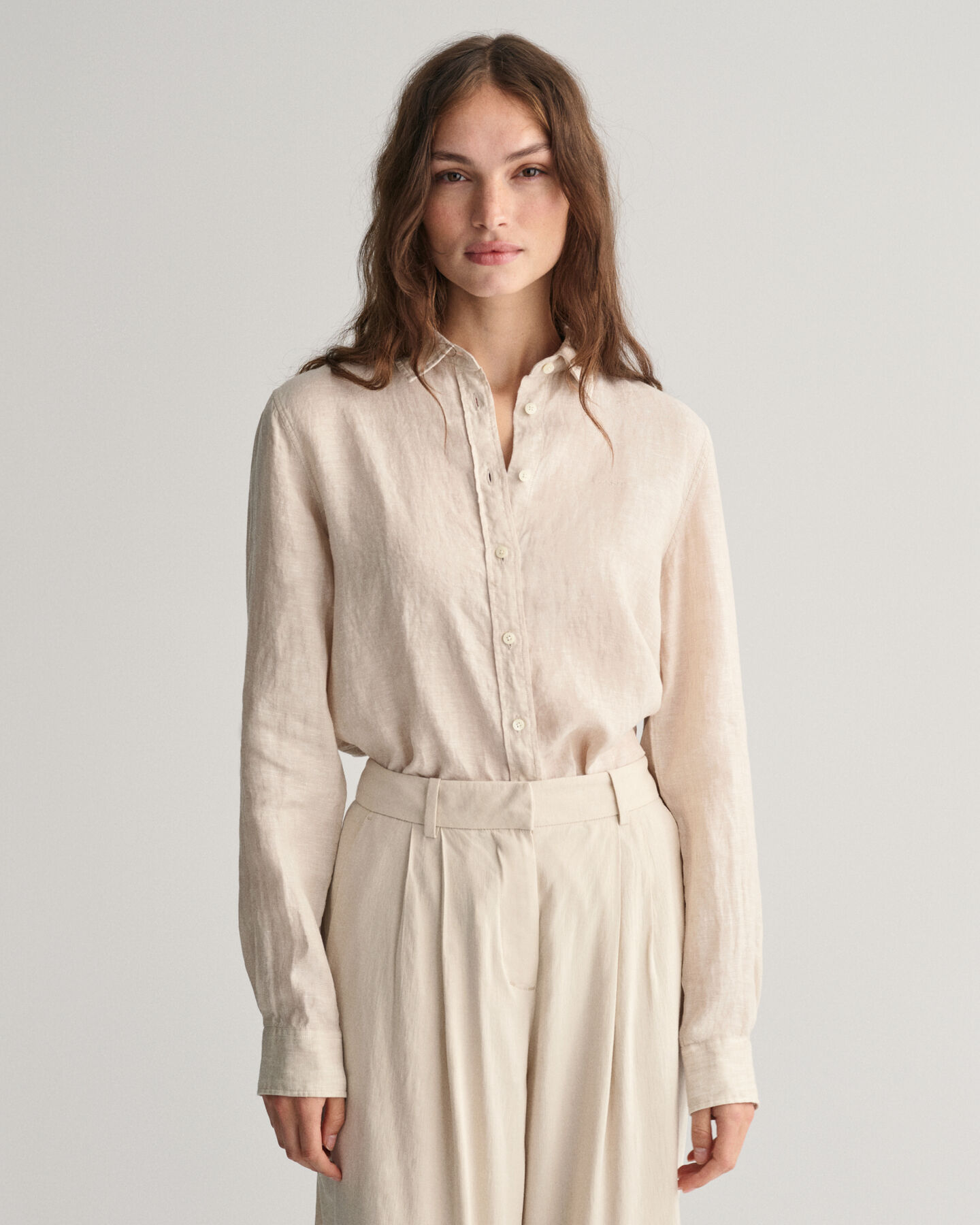 Regular Fit Linen Chambray Shirt