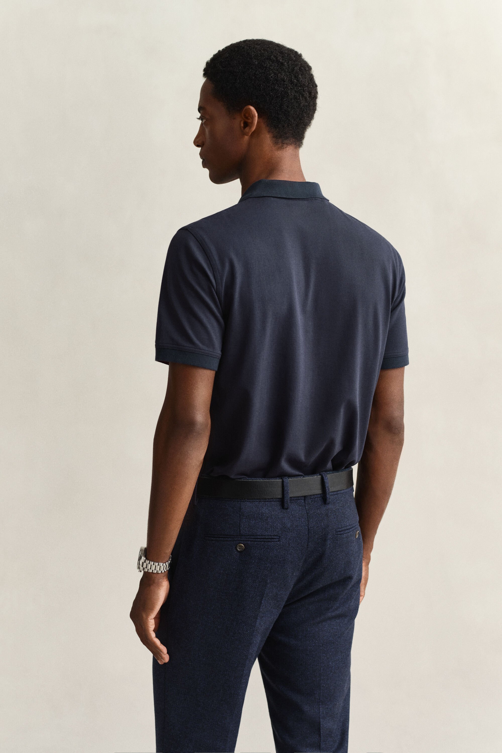 Contrast Piqué Polo Shirt