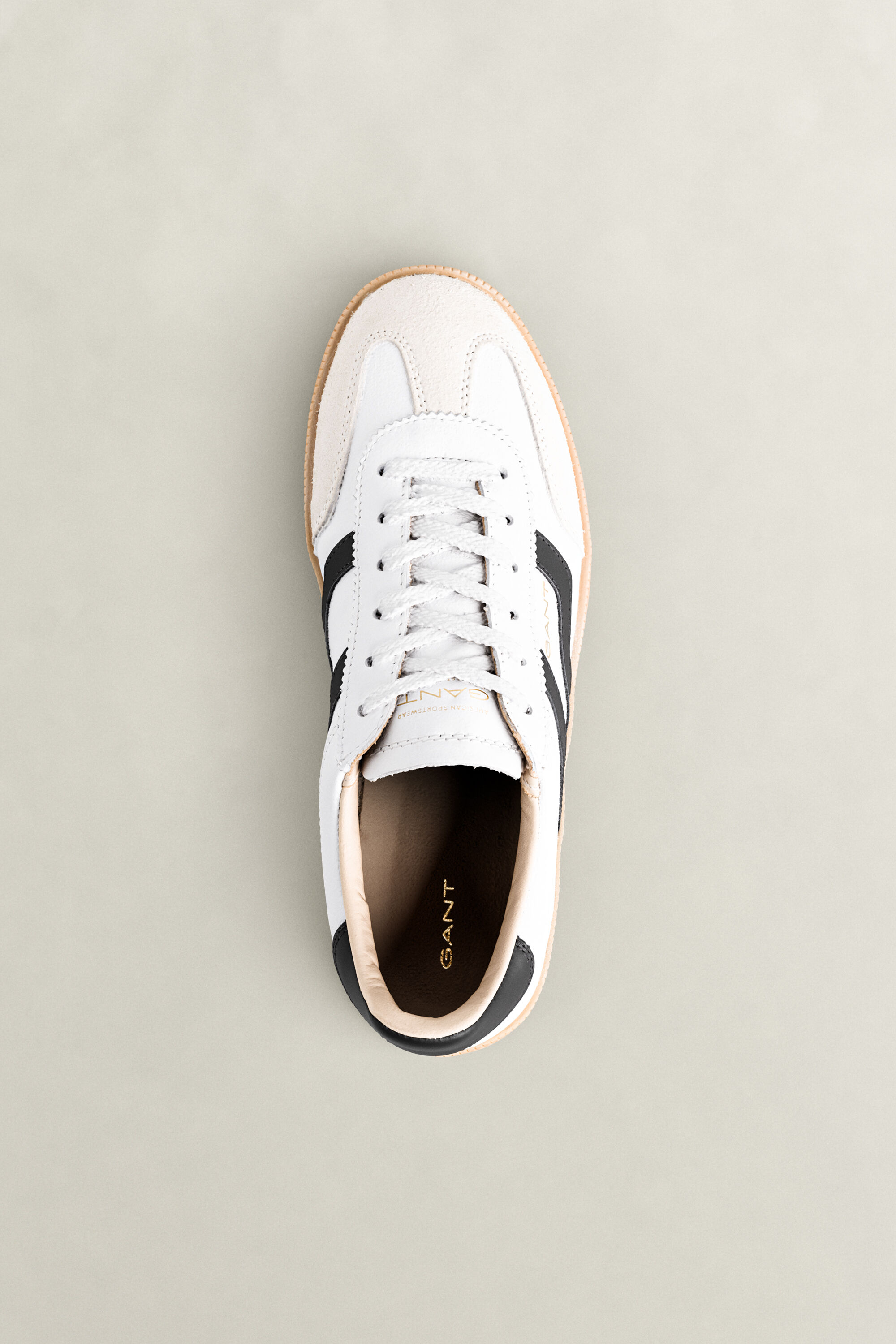 Cuzima Leather Sneakers — WHITE
