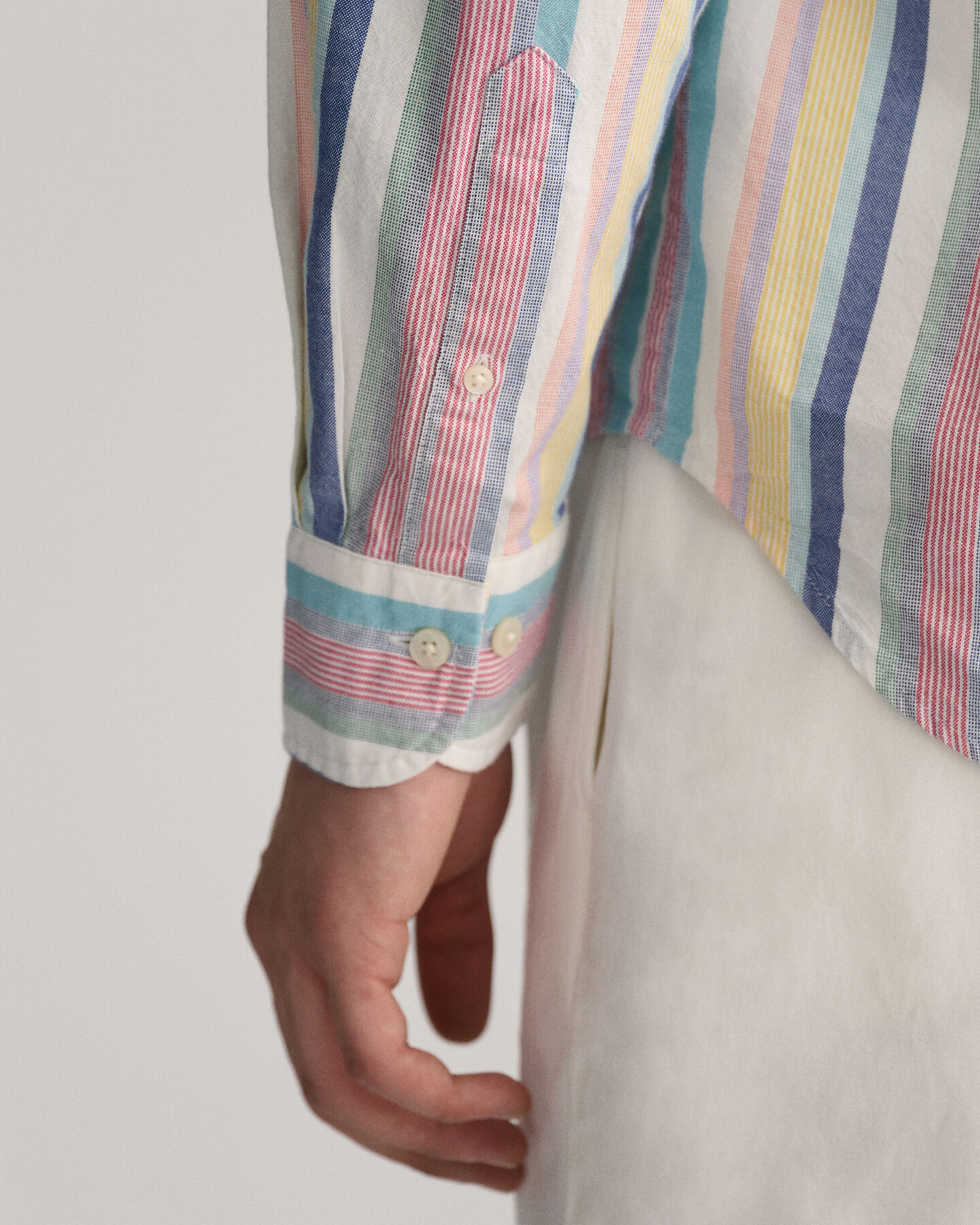 Regular Fit Multi Stripe Oxford Shirt