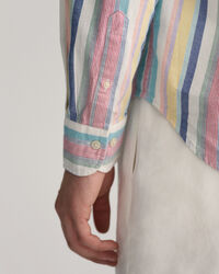 Regular Fit Multi Stripe Oxford Shirt