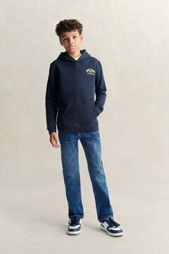 Teen Boys Straight Fit Jeans — MID WASH 7