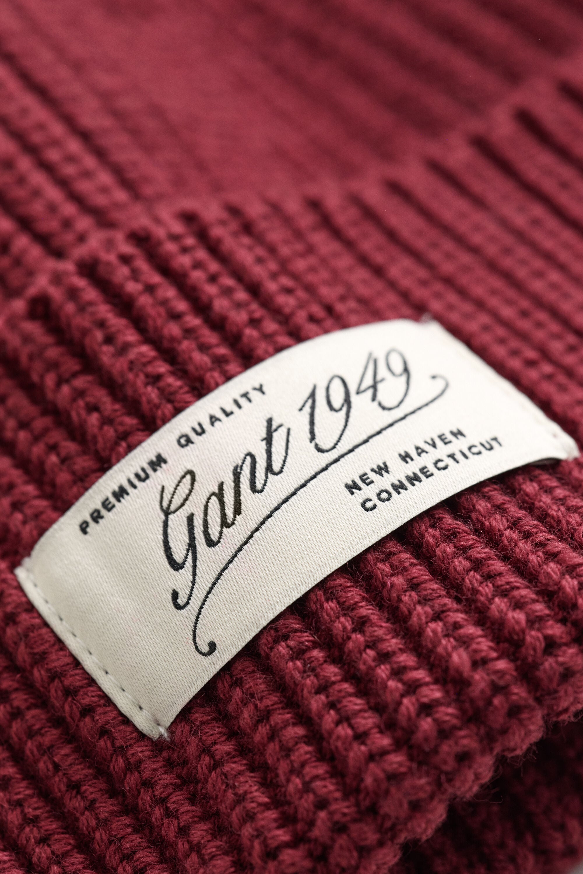 Ribbed Logo Beanie