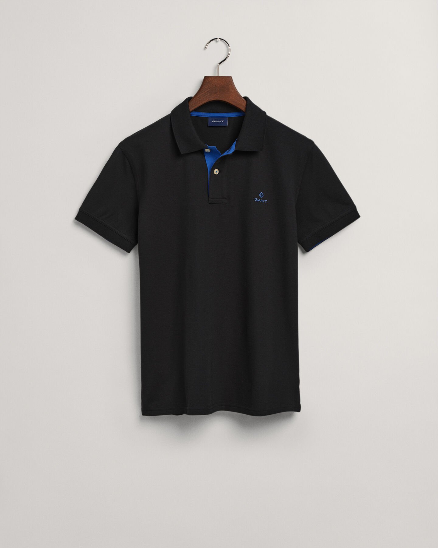 Contrast Collar Piqué Rugger