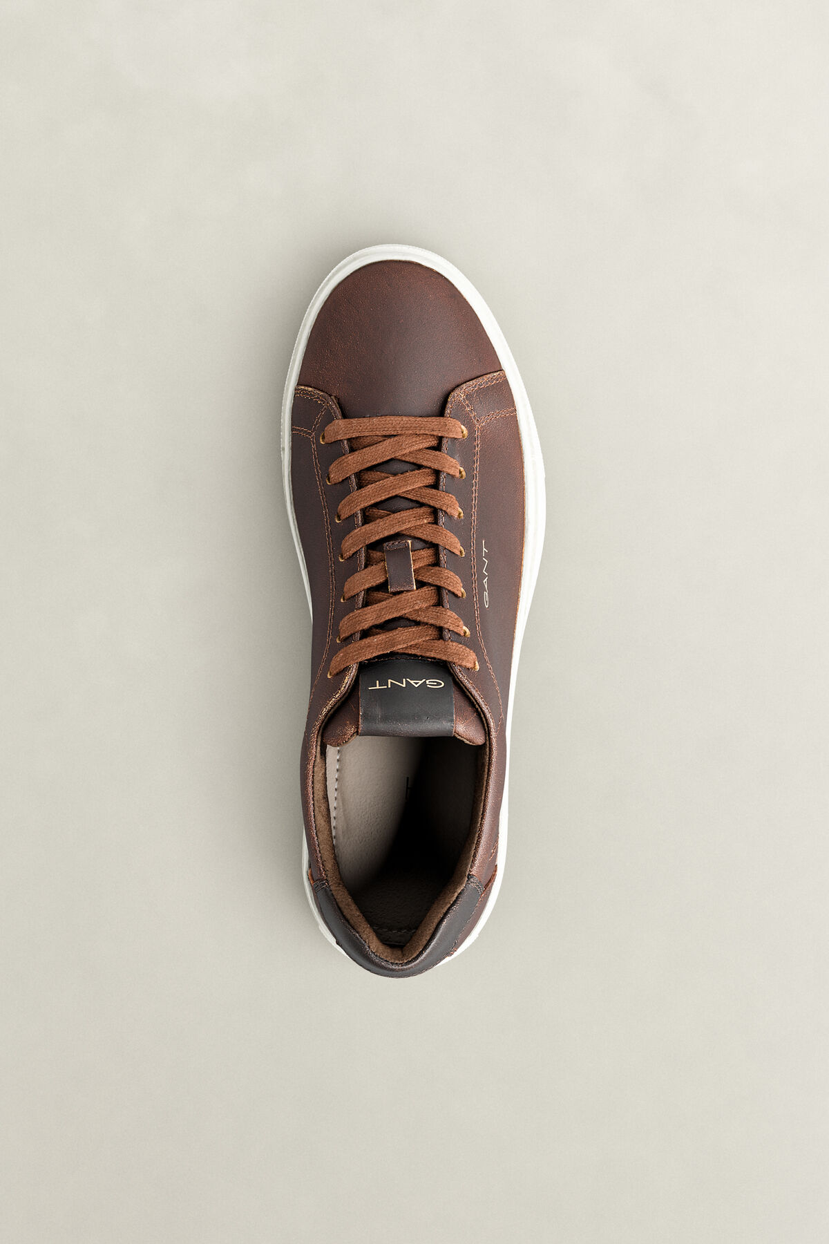 McJulien Leather Sneakers — SHADOW BROWN