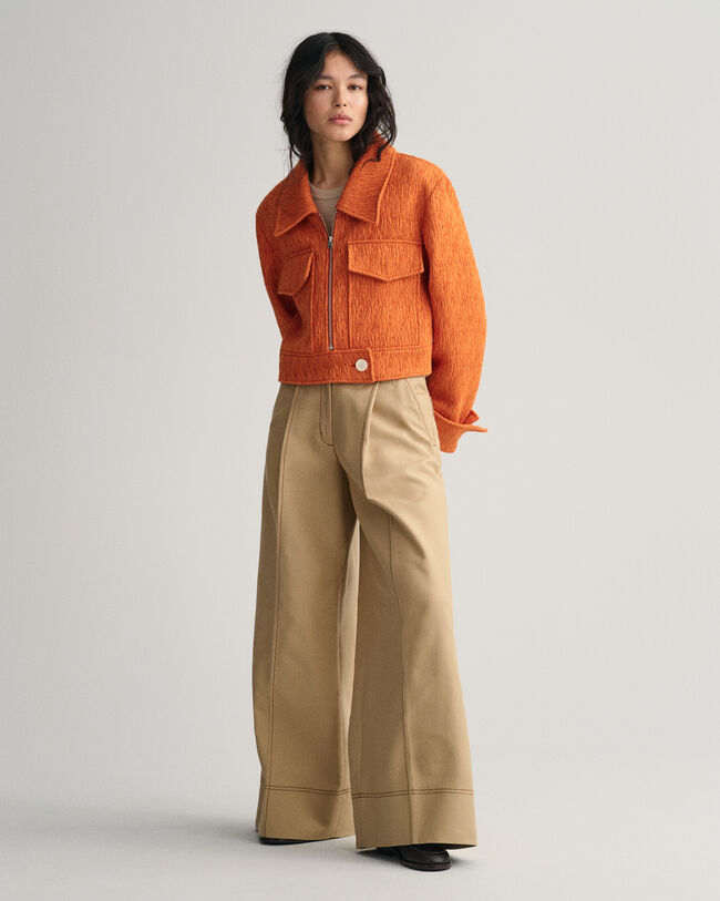 Cropped Bouclé Jacket