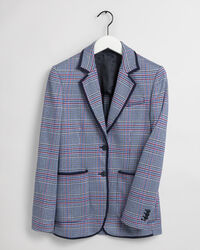 Check Jersey Blazer
