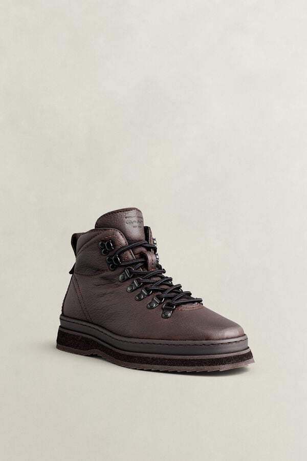Blistown Leather Boots — DARK BROWN