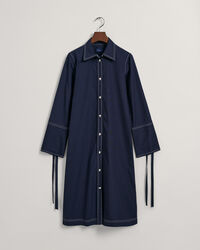 Contrast Stitch Shirt Dress