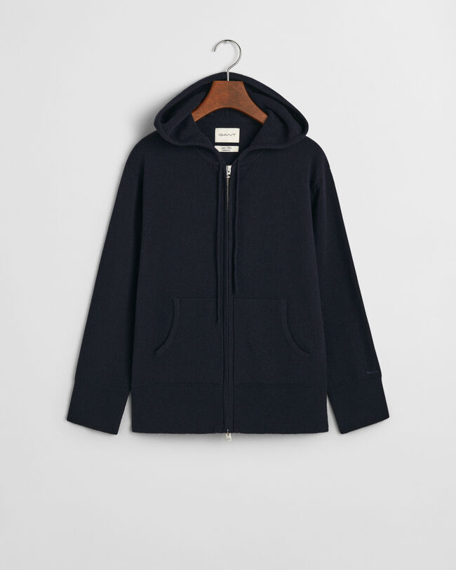 Superfine Lambswool Zip Hoodie