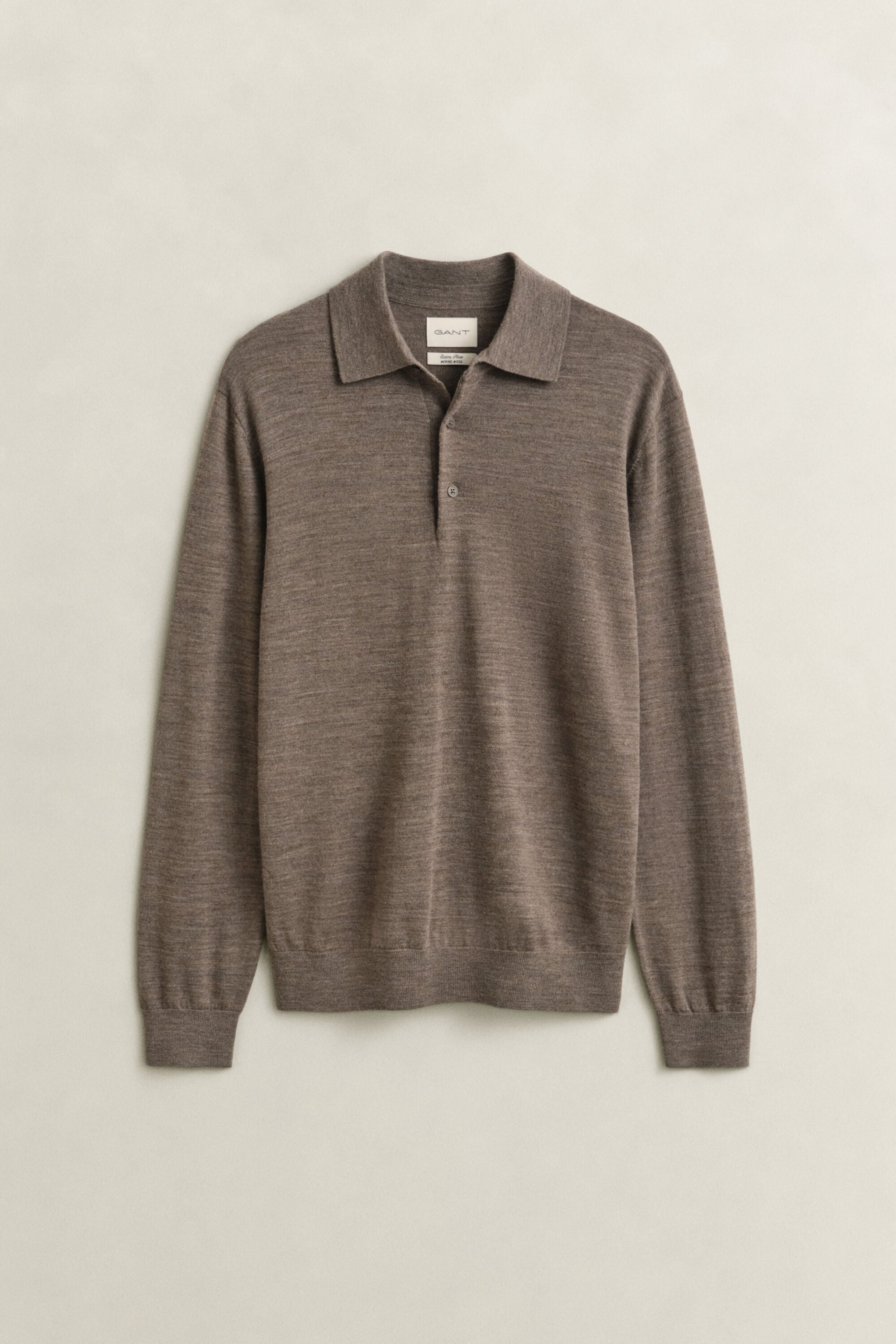 Extra Fine Merino Wool Polo Sweater