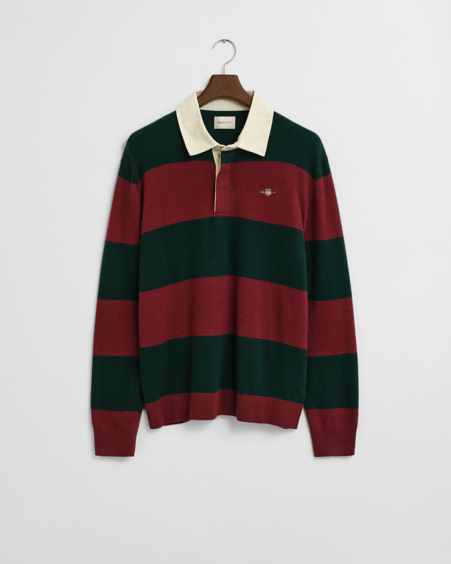 Striped Extra Fine Lambswool Rugger Sweater
