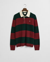 Striped Extra Fine Lambswool Rugger Sweater