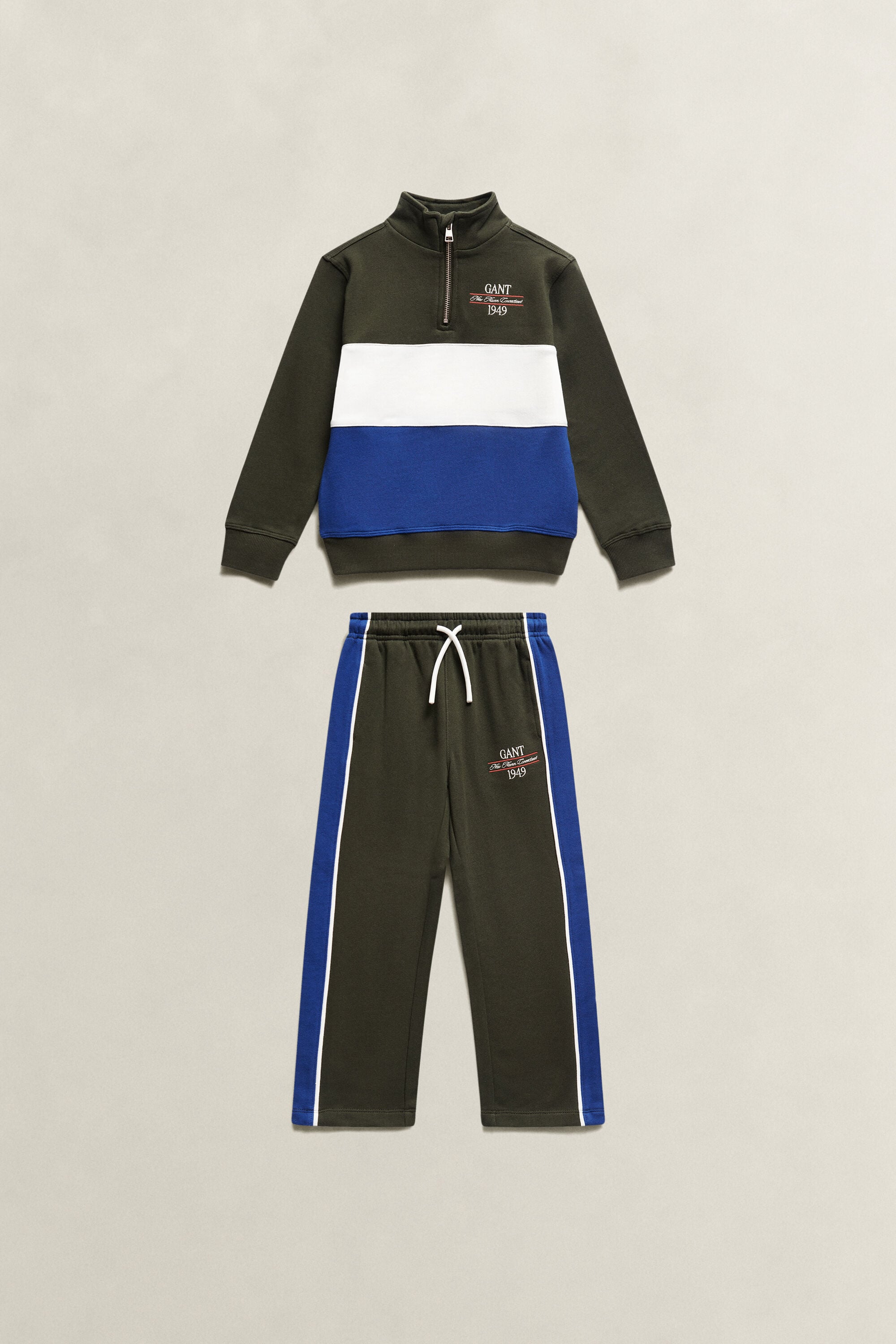 Boys Half-Zip Sweatshirt & Sweatpants Set