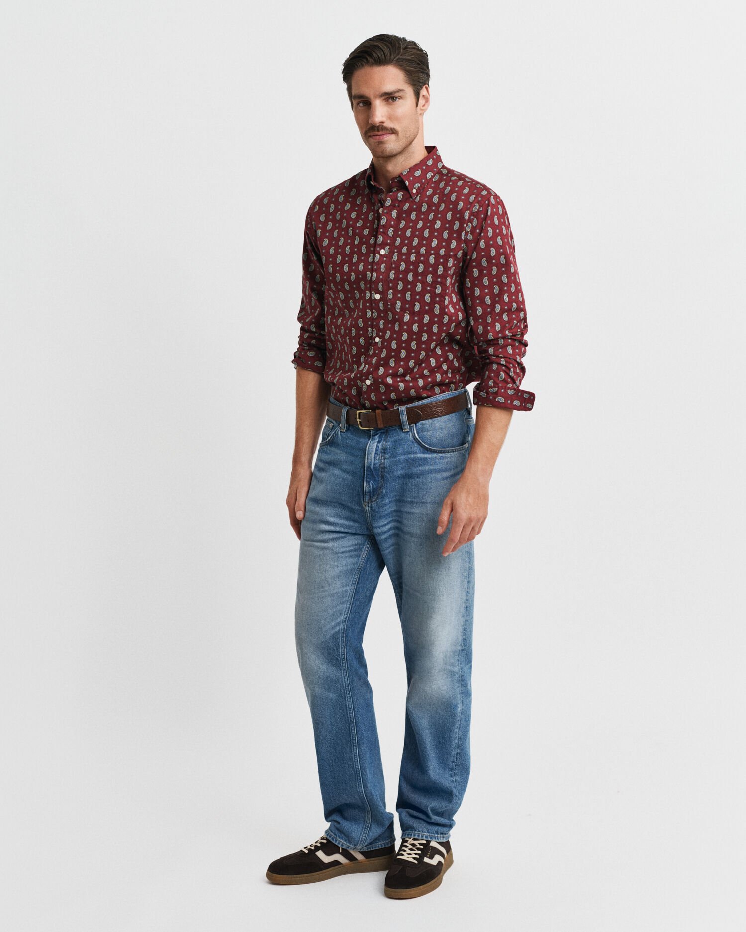 Regular Fit Paisley Printed Twill Shirt