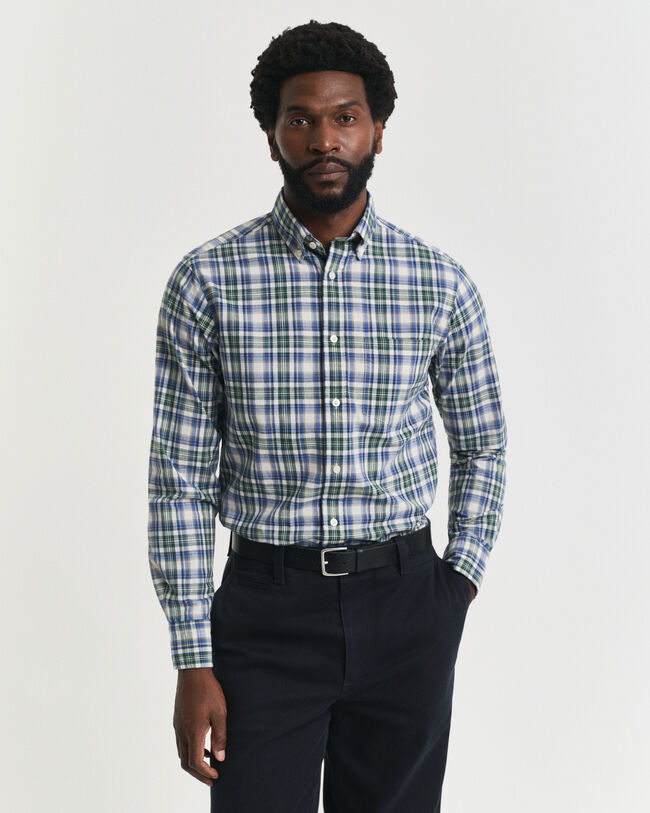 Regular Fit Checked Archive Poplin Shirt