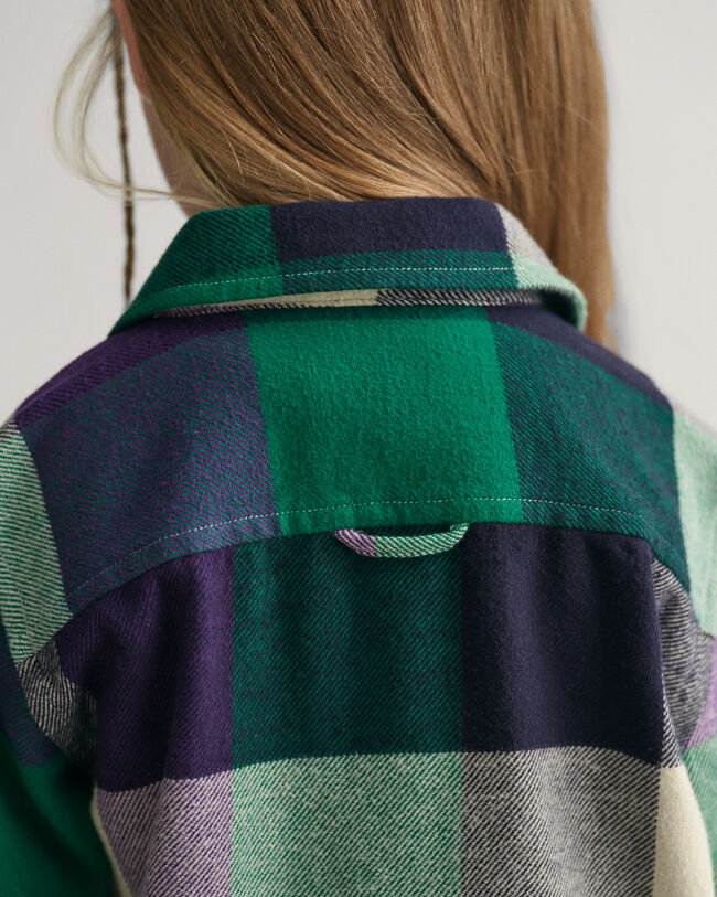 Kids Shield Checked Overshirt