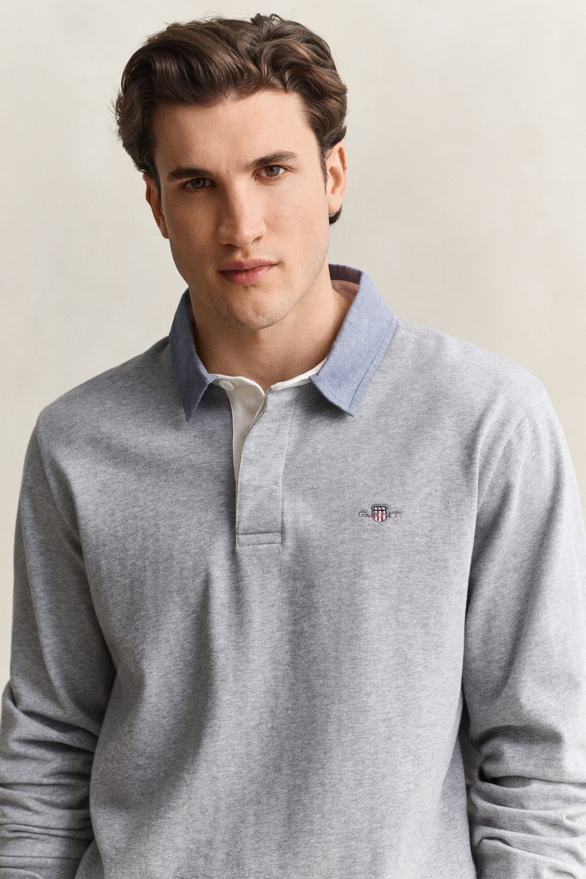 Chambray Collar Heavy Rugger