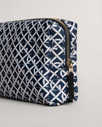 Monogram Print Makeup Bag