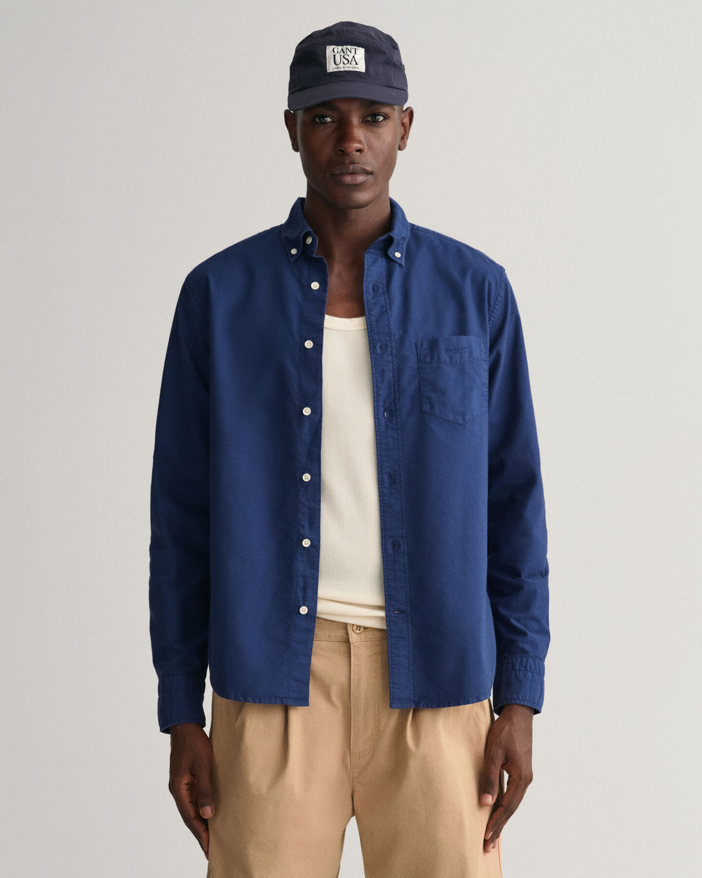 Regular Fit Sunfaded Oxford Shirt