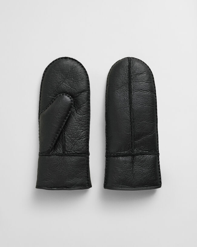 Shearling Leather Mittens