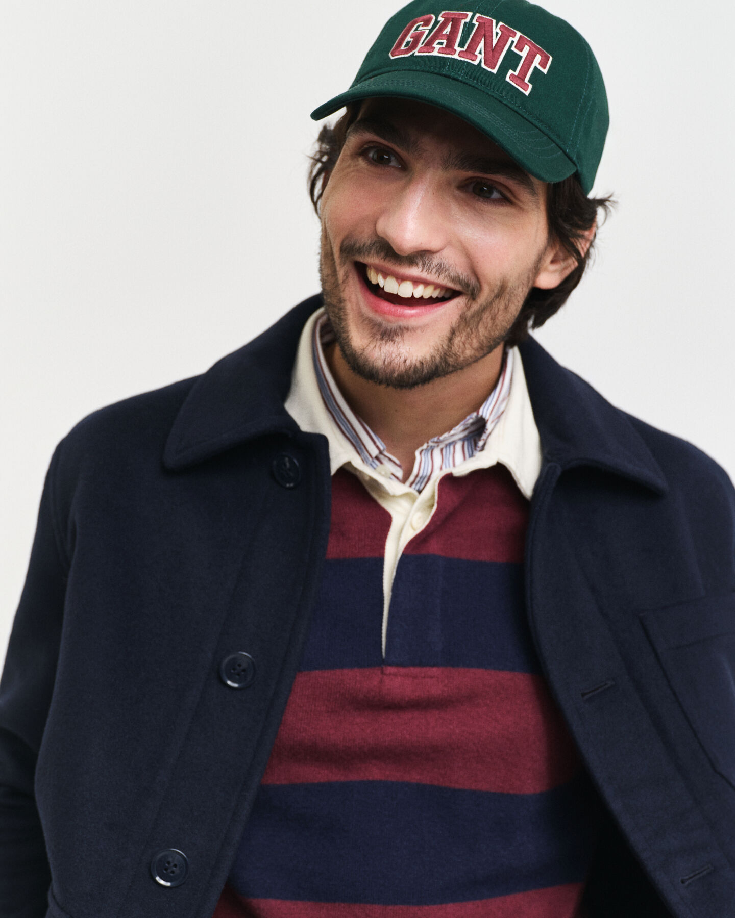 Extra Fine Lambswool Striped Rugger