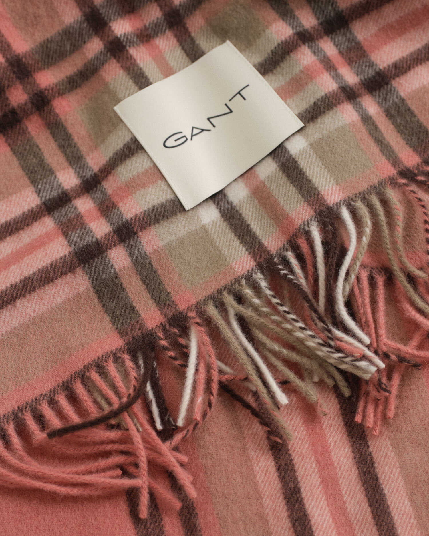 Tartan Checked Wool Scarf