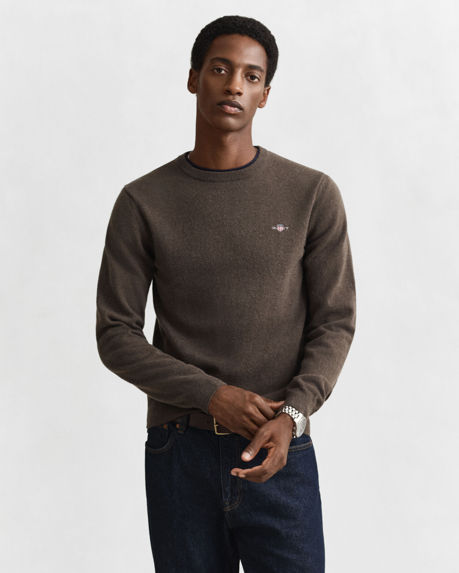 Superfine Lambswool Crew Neck Sweater