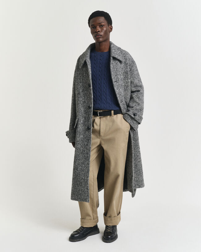 Cotton Cable Knit Crew Neck Sweater