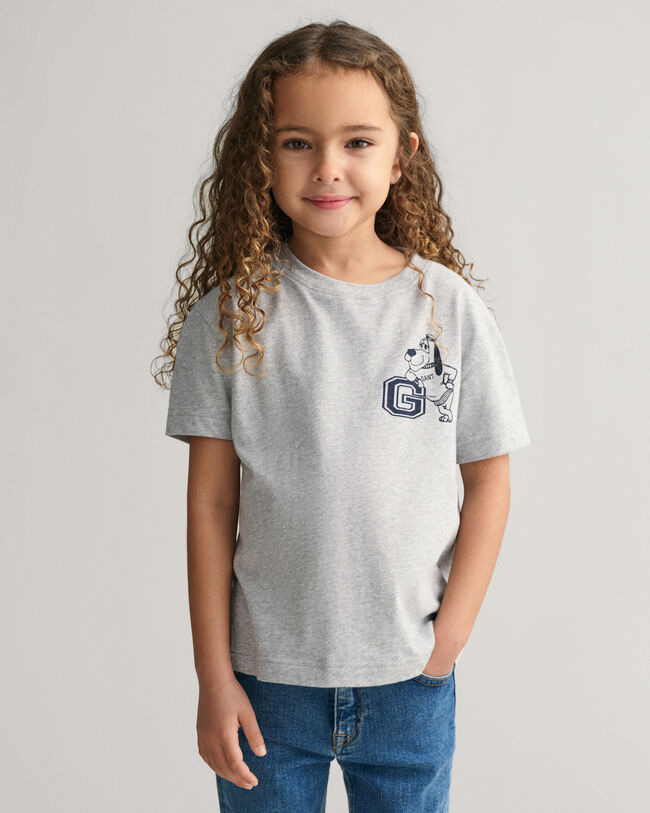 Kids G Dog Print T-Shirt
