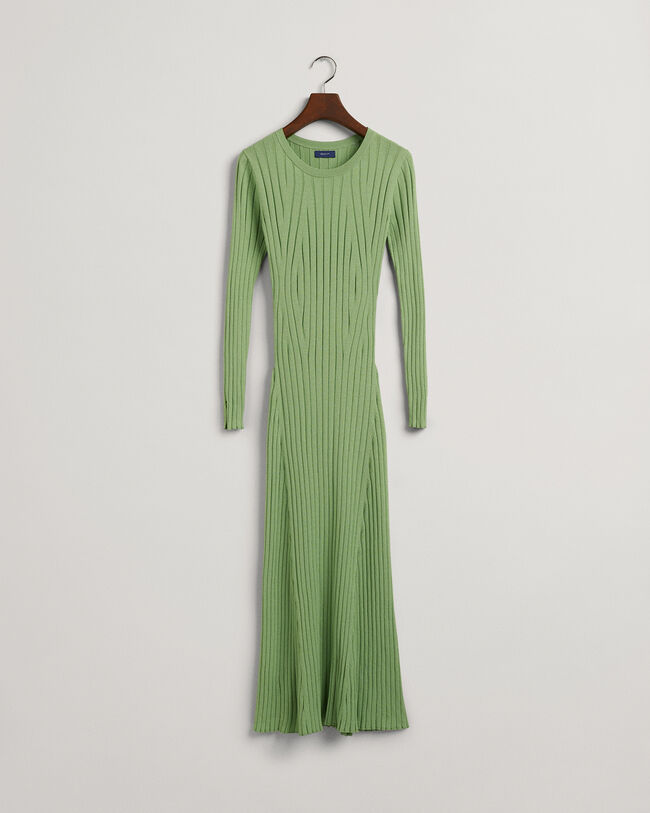 Ribbed Crew Neck Dress