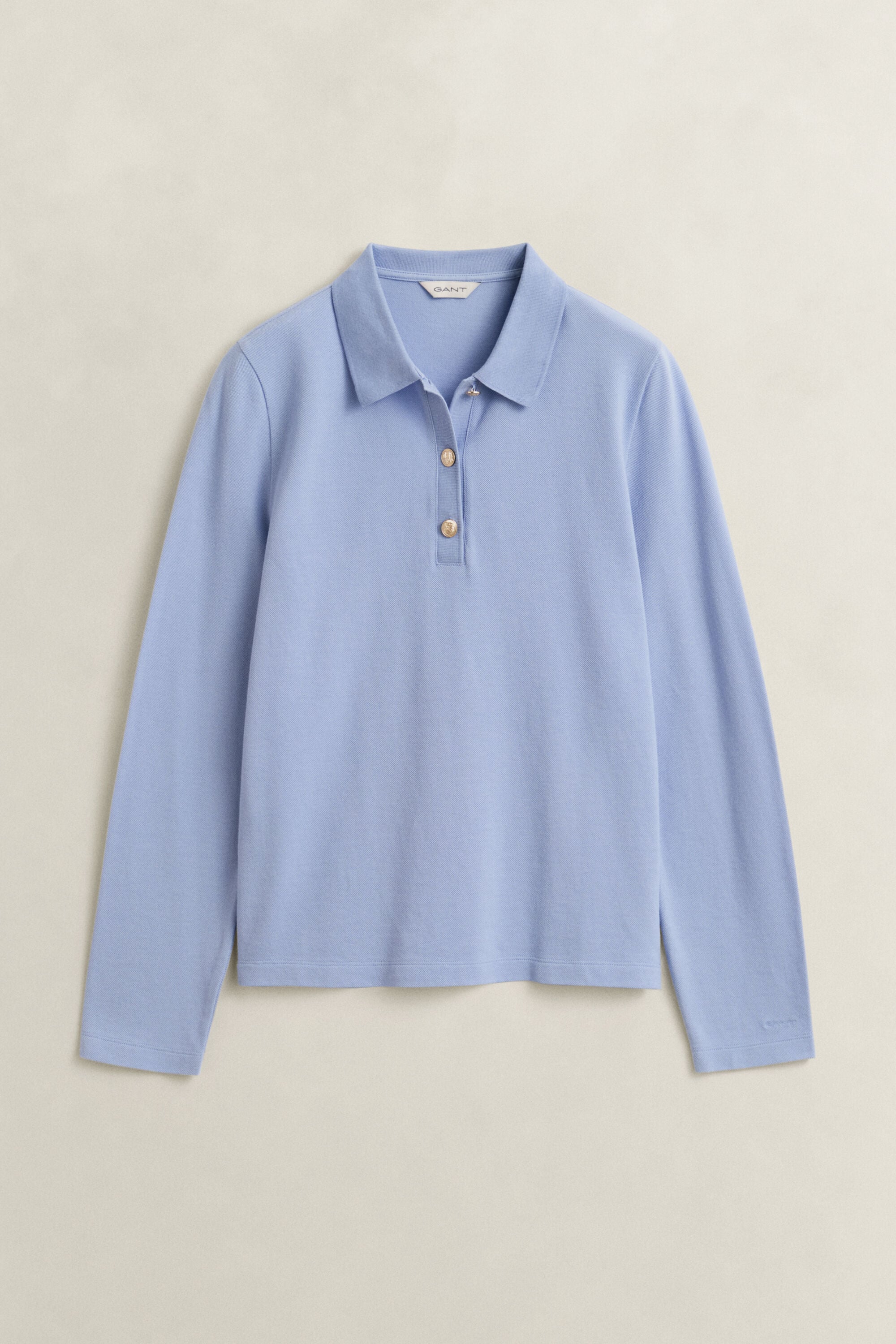 Piqué Polo Long Sleeve Top