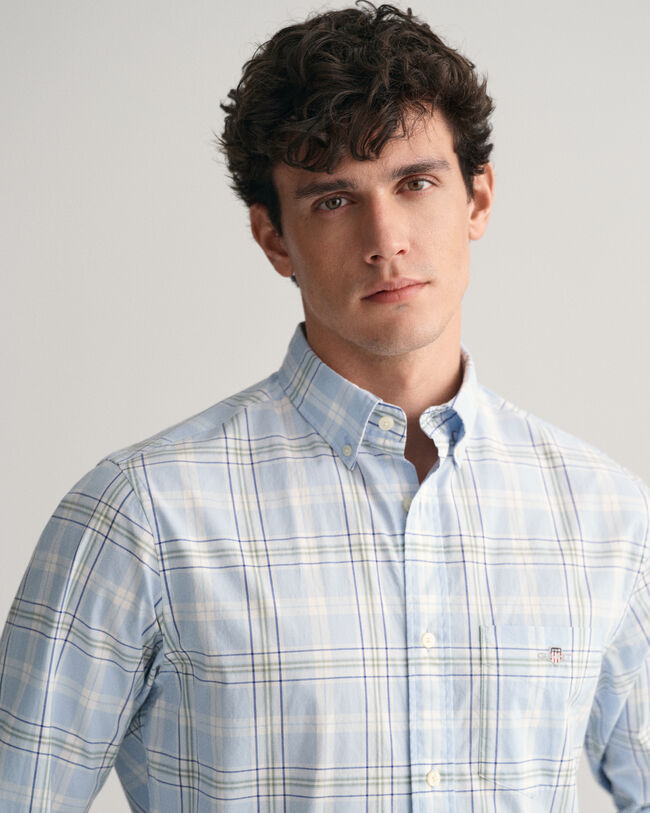 Regular Fit Checked Poplin Shirt