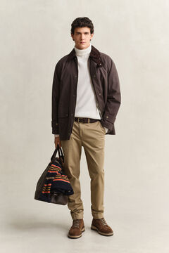 Slim Fit Comfort Chinos — LIGHT TAUPE 7