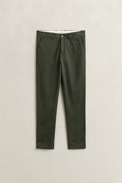 Classic Slim Chinos — DARK MOSS GREEN 3