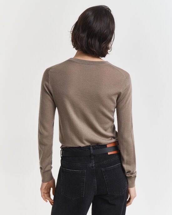 Extra Fine Merino Wool Crew Neck Sweater