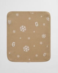Baby Snowflake & G Print Knitted Blanket
