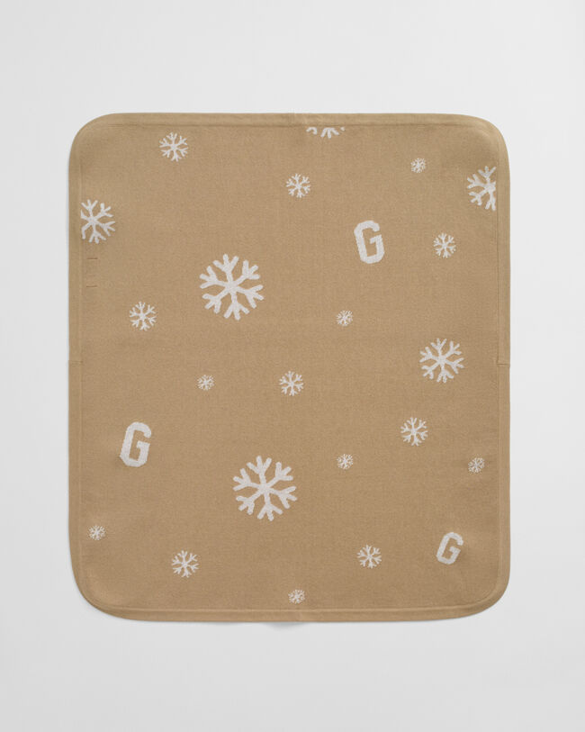 Baby Snowflake & G Print Knitted Blanket