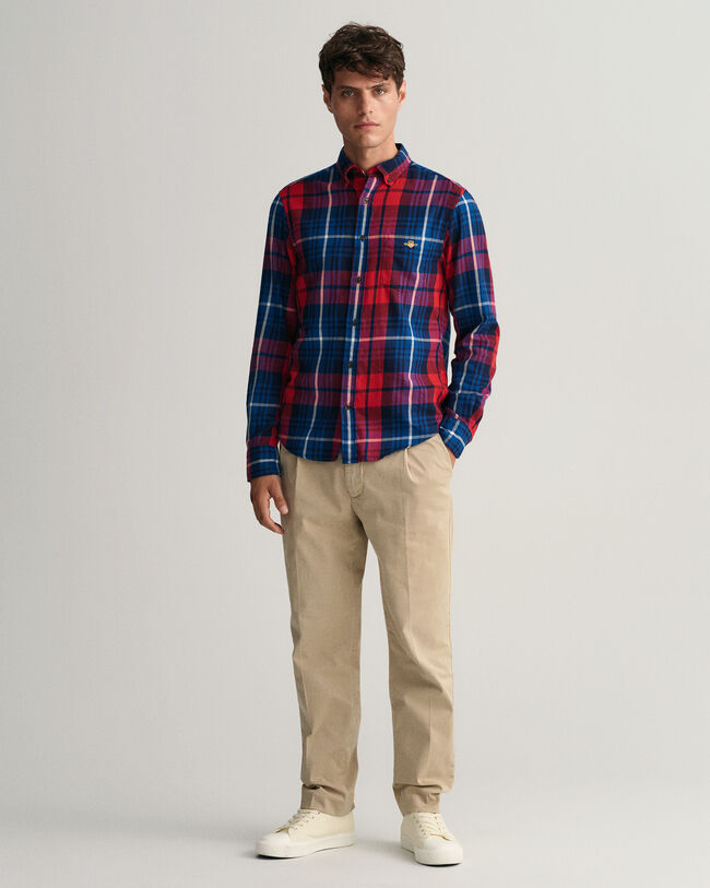 Regular Fit Plaid Flannel Shirt
