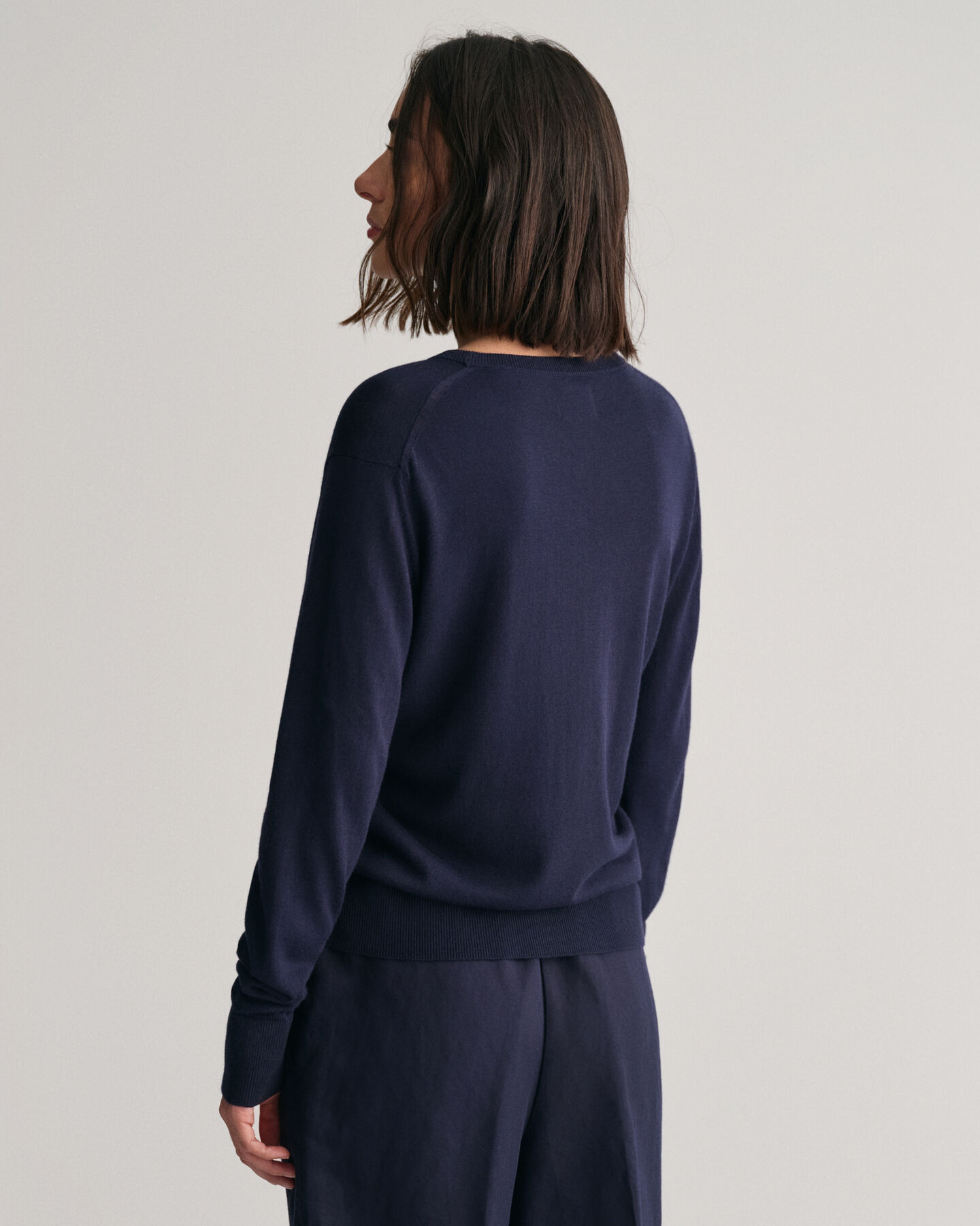 Fine Knit Crew Neck Sweater