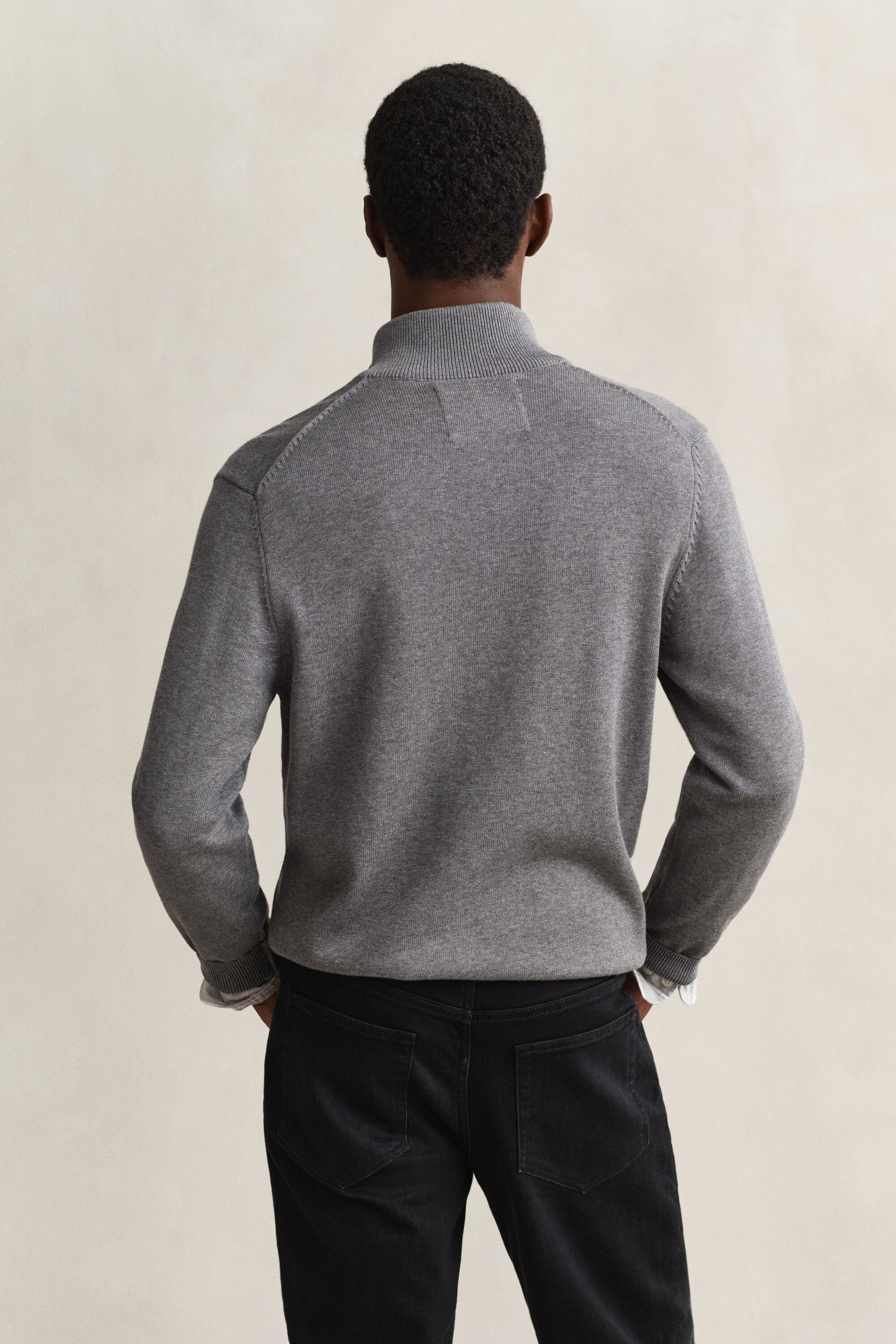 Casual Cotton Zip Cardigan