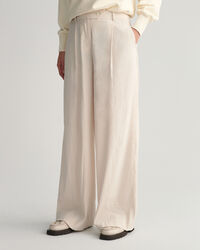 Wide Leg Stretch Linen Pants