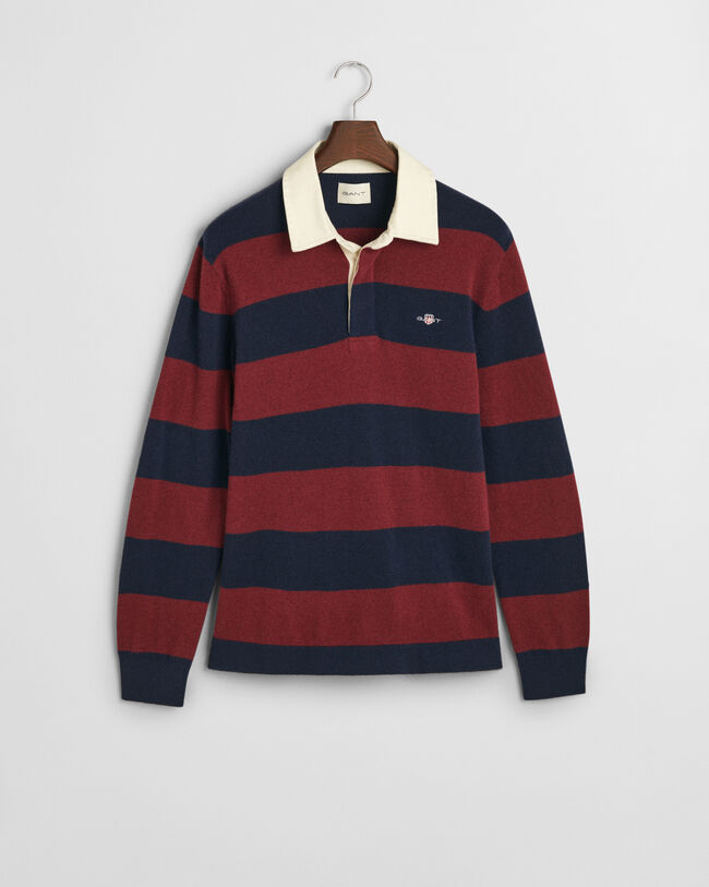 Extra Fine Lambswool Striped Rugger