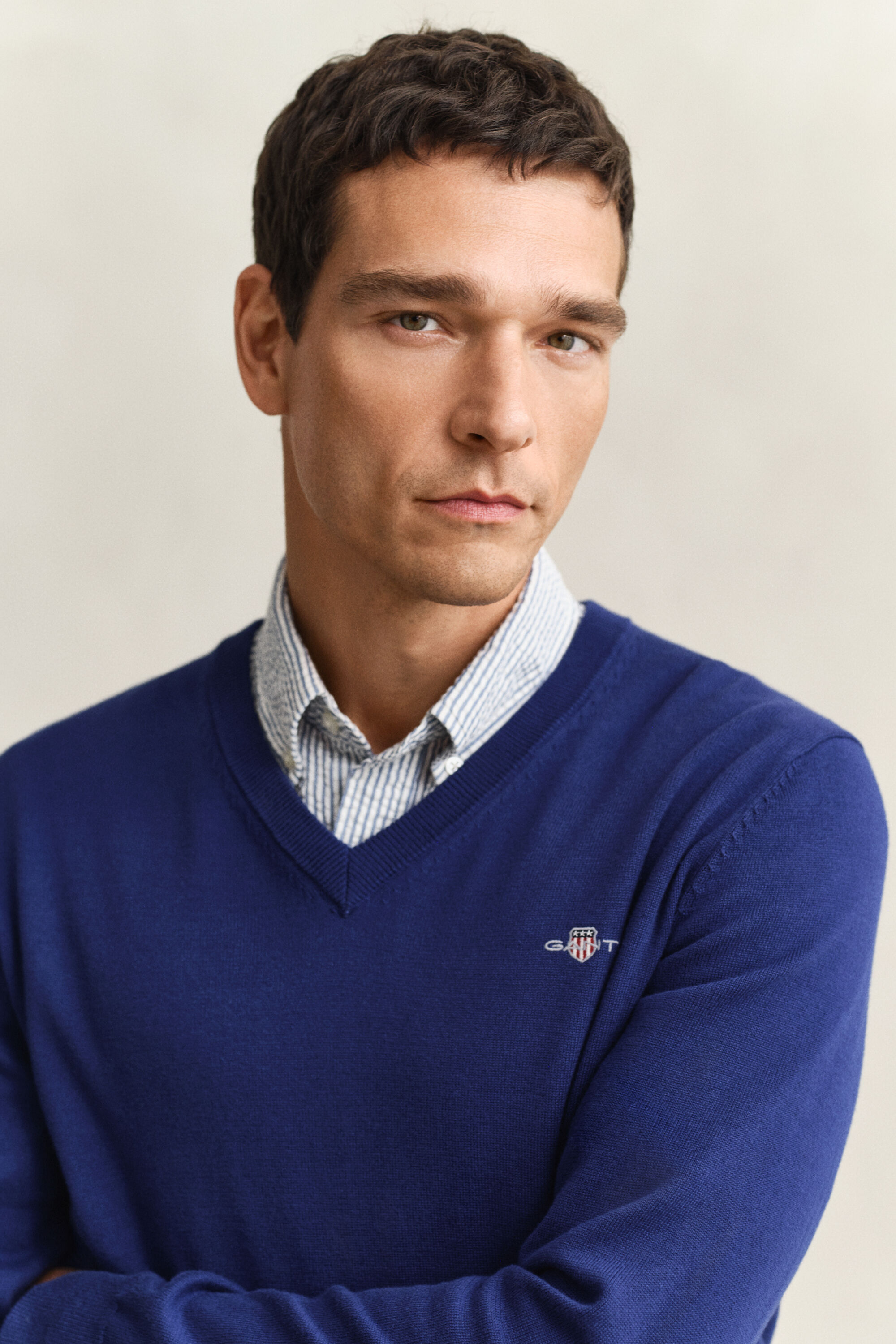 Classic Cotton V-Neck Sweater