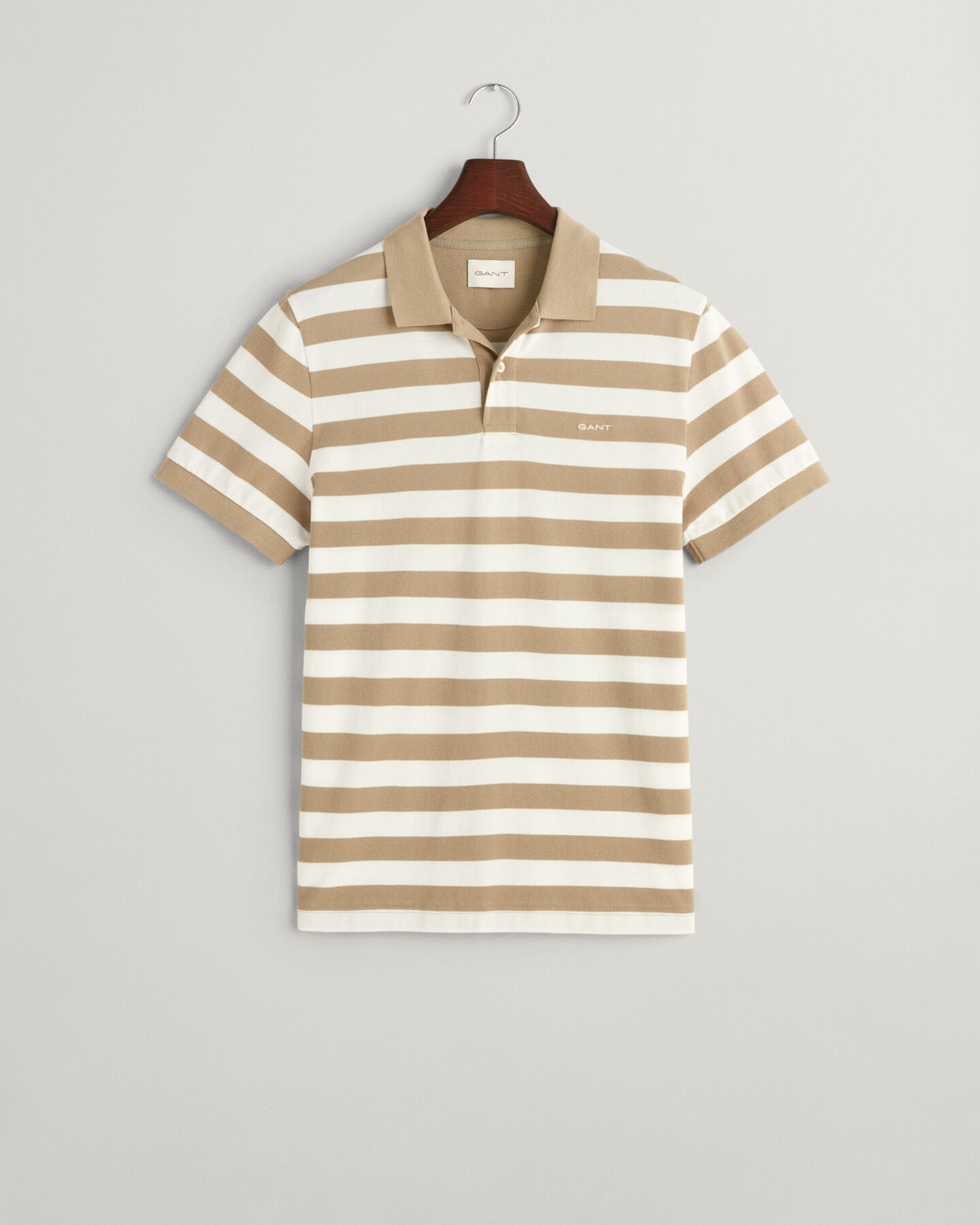 Wide Striped Piqué Polo Shirt