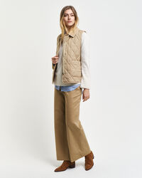 Quilted Corduroy Detailed Vest