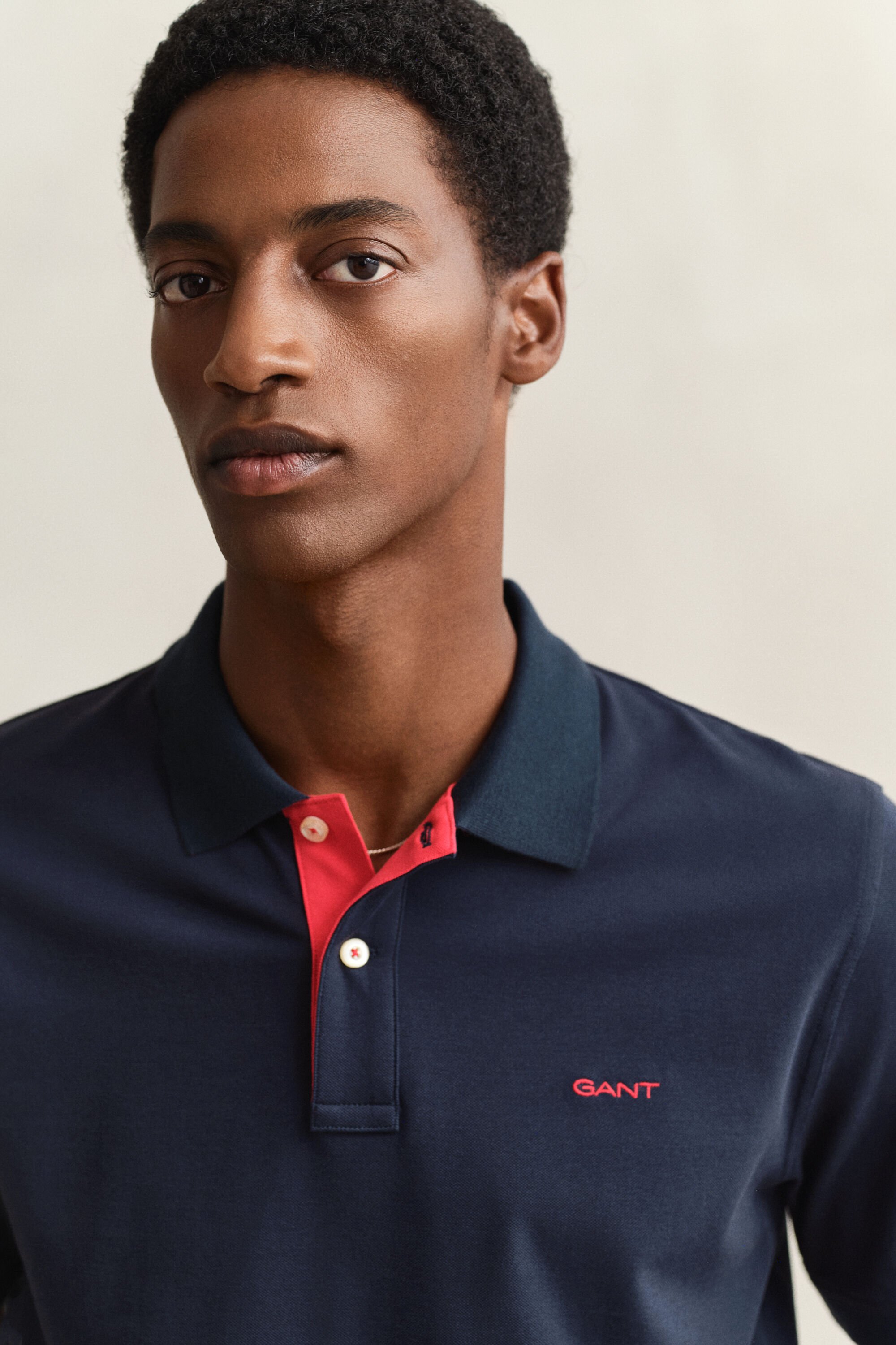 Contrast Piqué Polo Shirt