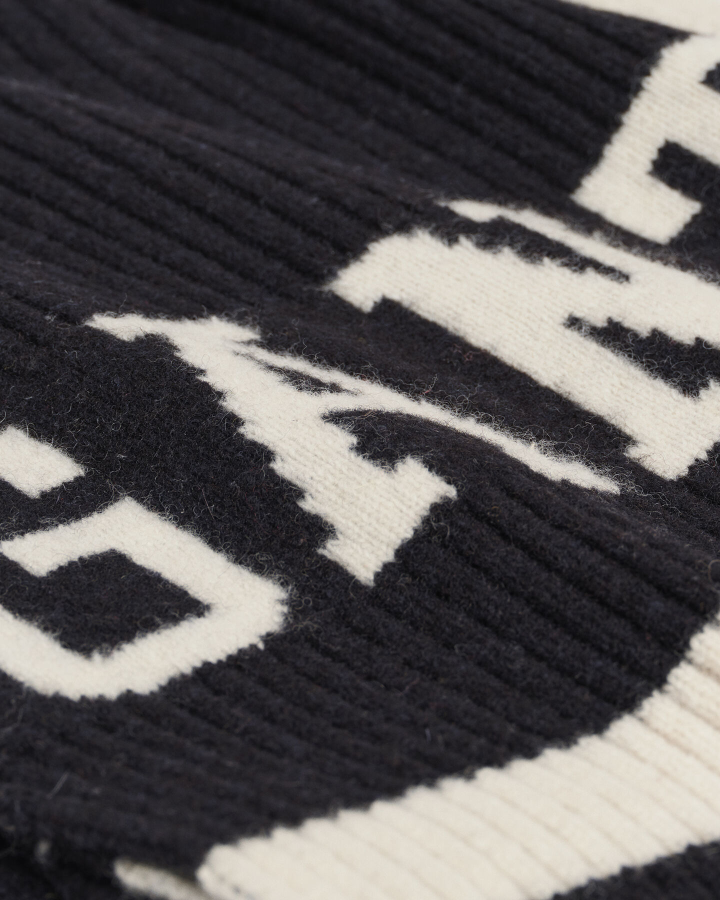 Striped Wool Collegiate Scarf