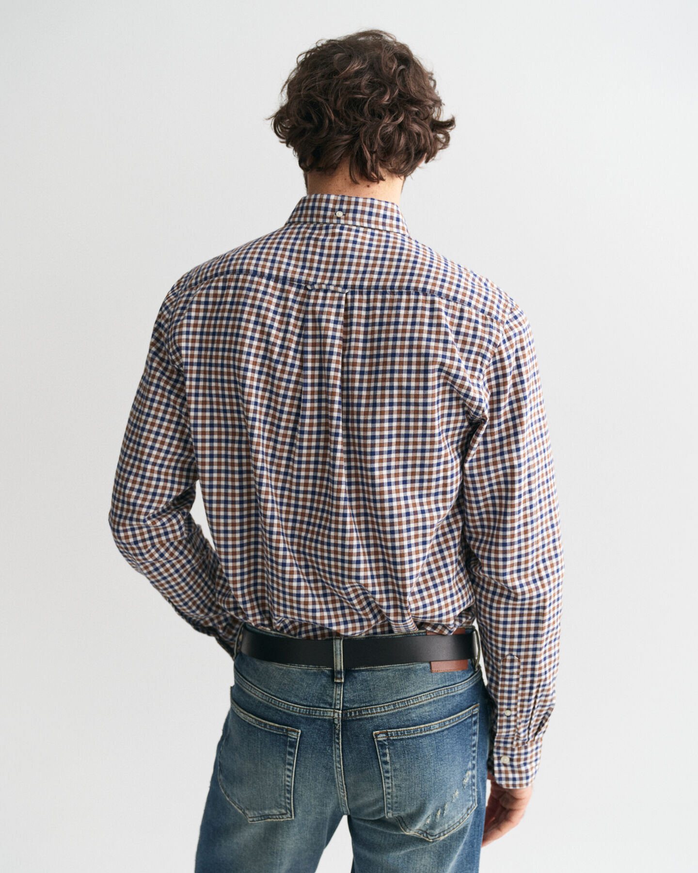 Regular Fit Gingham Light Twill Shirt